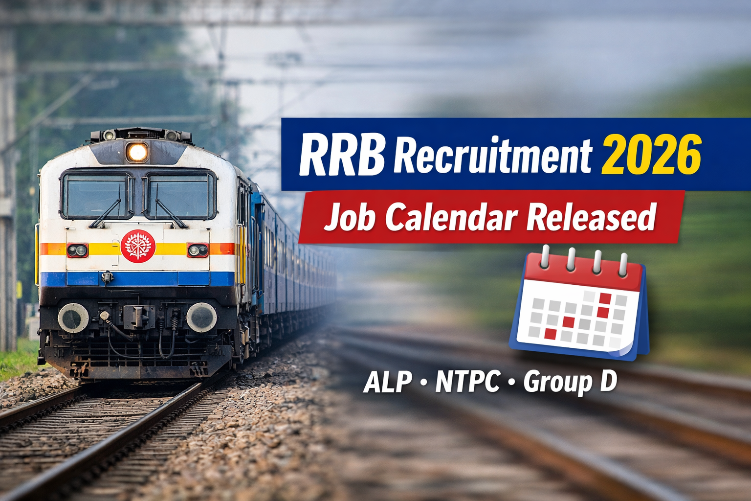 ರೈಲ್ವೆ ನೇಮಕಾತಿ 2026 ಉದ್ಯೋಗ ಕ್ಯಾಲೆಂಡರ್ – ALP, NTPC, Group D ಹುದ್ದೆಗಳ ಪ್ರಕಟಣೆ
