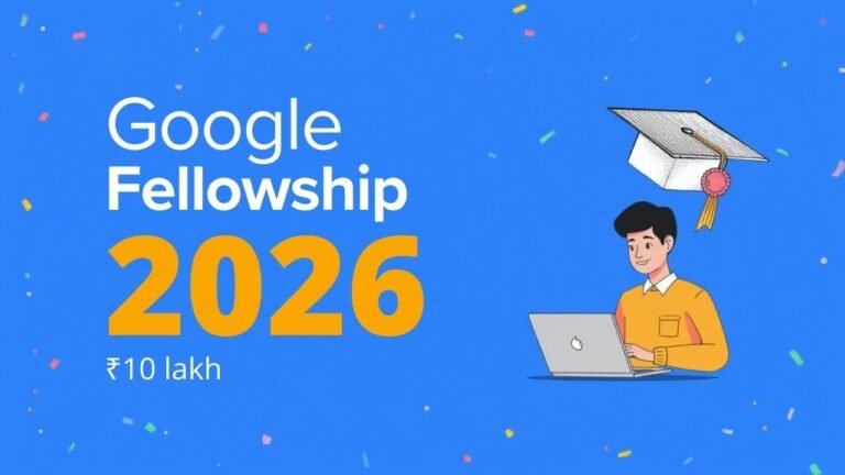 Google Fellowship 2026 scholarship stipend details for students in Kannada