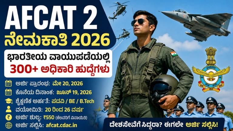 AFCAT 2 ನೇಮಕಾತಿ 2026