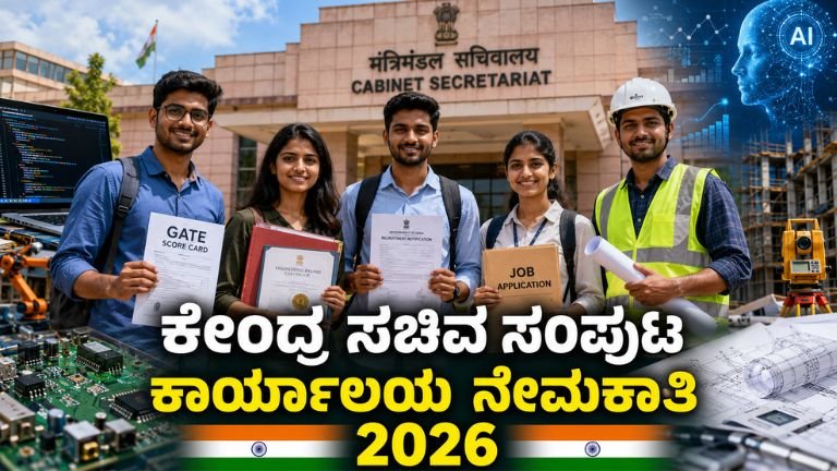 ಕೇಂದ್ರ ಸಚಿವ ಸಂಪುಟ ಕಾರ್ಯಾಲಯದಲ್ಲಿ 25 ಹುದ್ದೆಗಳ ಭರ್ತಿ 2026