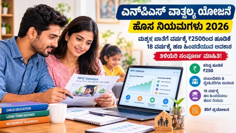 ಎನ್‌ಪಿಎಸ್ ವಾತ್ಸಲ್ಯ ಯೋಜನೆ ಹೊಸ ನಿಯಮಗಳು