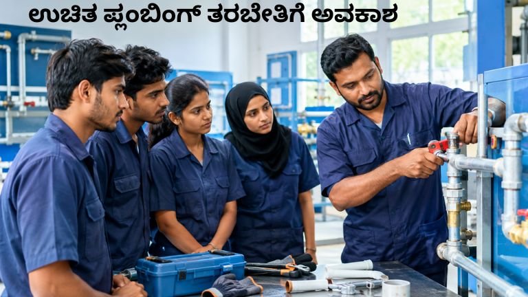 ಉಚಿತ ಪ್ಲಂಬಿಂಗ್ ತರಬೇತಿ